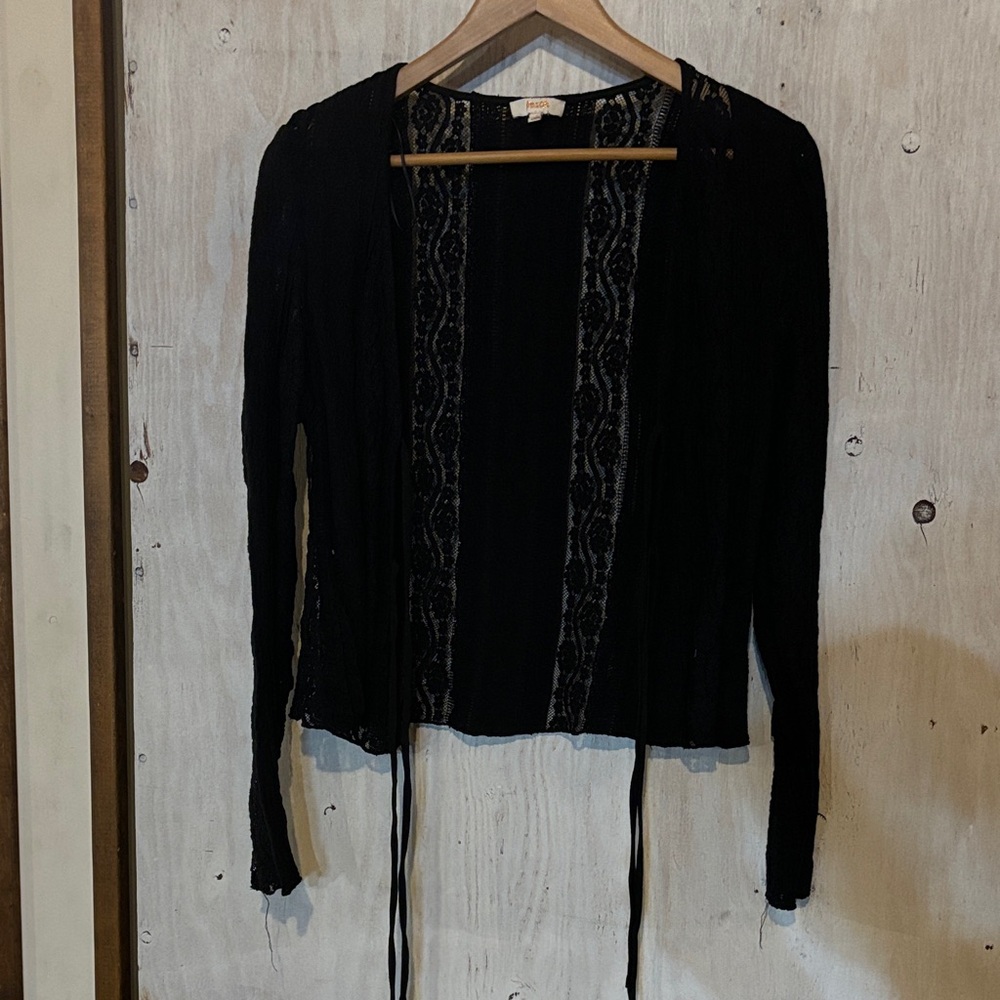 Black Lace Cardigan